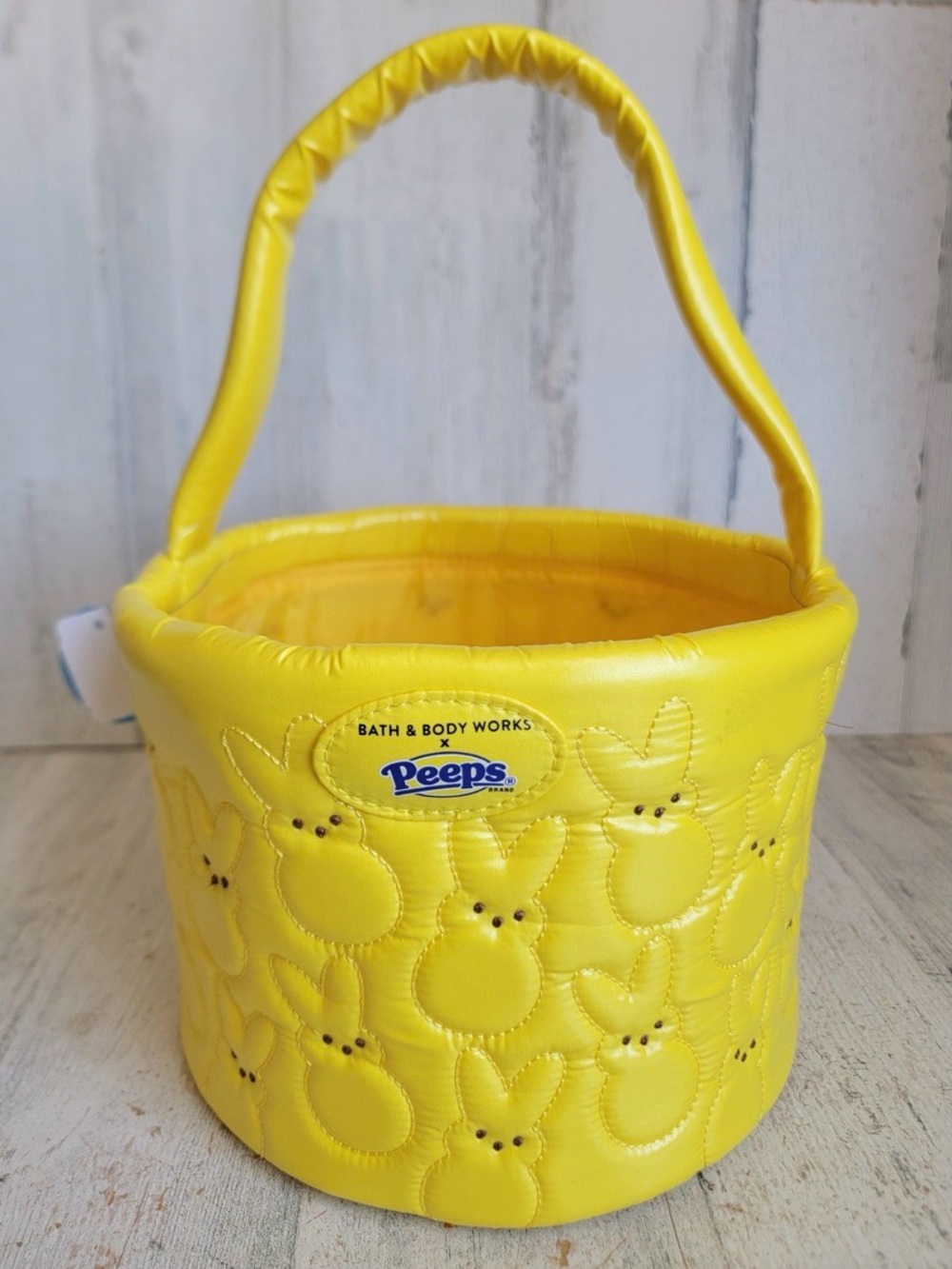 Bath & Body Works x Peeps Yellow Quilted Easter Basket